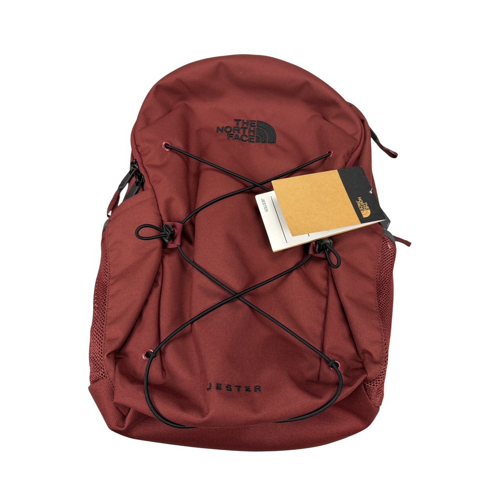 The North Face Jester Backpack Brick Red Laptop Sleeve FlexVent Daypack MSRP $75
